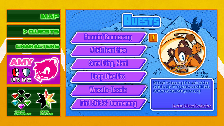 Completion List &quot;Quest&quot; Screen Mockup (Commission, 2024)