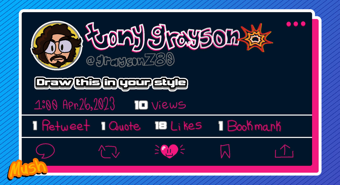 "Draw this in your style" (2023)